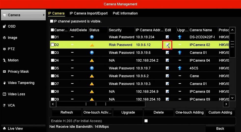 camere IP POE plug and play