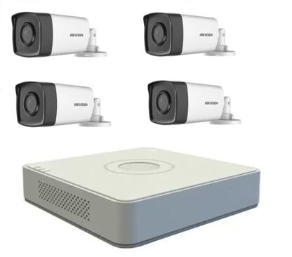 Kit supraveghere Hikvision Turbo HD 1080P cu 4 camere cu IR 80 m, vizualizare pe internet [1]