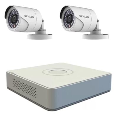 Kit supraveghere video Hikvision 2 camere TurboHD 2MP, DVR 4 canale [1]