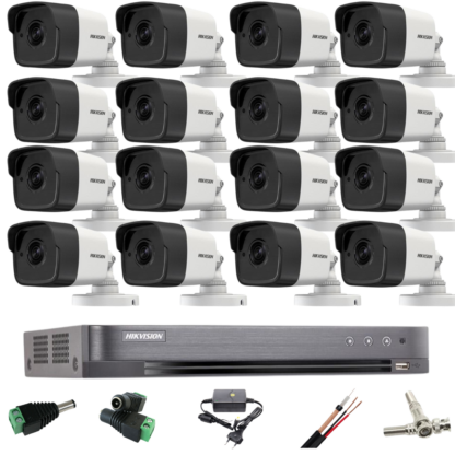 Sistem supraveghere profesional Hikvision 16 camere 5MP Turbo HD IR 20m [1]