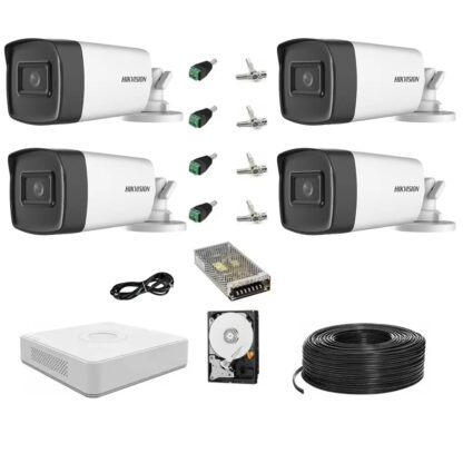 Kit 4 camere supraveghere supraveghere 2MP FULL HD IR 40m cu accesorii [1]