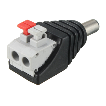 Conector de alimentare tata, 12V, cu terminal rapid [1]