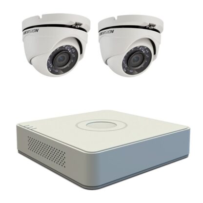 Kit supraveghere video Hikvision 2 camere TurboHD 2MP, DVR 4 canale [1]