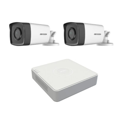 Kit de supraveghere Hikvision Turbo HD 2MP 1080P cu 2 camere IR 40 [1]