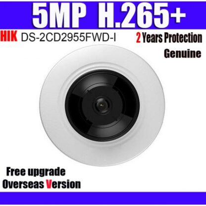 Camera supraveghere IP Dome Hikvision DS-2CD2955FWD-I, 5 MP, IR 8 m, 1.05 mm fisheye [1]