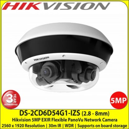 Camera video IP Poe PanoVU Flexibila Hikvision DS-2CD6D54G1-IZS cu  4 lentile varifocale de 5MP [1]