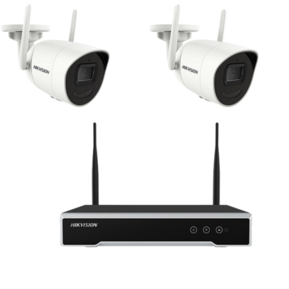 Sistem de Supraveghere Wireless cu 2 Camere Hikvision de 4MP, 30m IR, lentila 2.8mm,  NVR 4 canale [1]