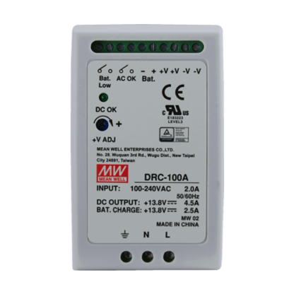 Sursa de alimentare in comutatie, 13.8V / 4.5A + 2.5A, sina DIN, backup - MEAN WELL DRC-100A [1]