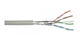 Cabluri - Cablu FTP CAT5 aluminiu cuprat 4x2x0.5mm, rola 305 m, culoare gri
