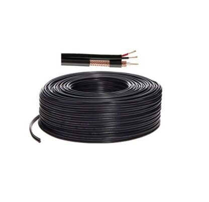 Cablu RG59 coaxial cu alimentare 2x0.5 mm rola 100 m ccs aluminiu cuprat [1]