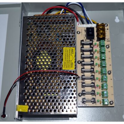 Sursa alimentare, comutatie, cutie metalica, yala, YDS 10A 12V, 9 iesiri partajate [1]