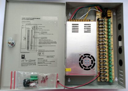 Sursa alimentare in cutie metalica 30A 12V cu 18 iesiri partajate [1]