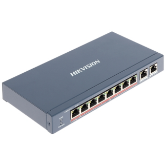 Switch 8 porturi PoE+, 2 porturi uplink - HIKVISION