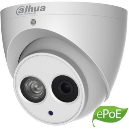 Camera de supraveghere Dahua IPC-HDW4431EM-ASE-0280B, Dome Eyeball IP 4MP, CMOS1/3, H.265+, 25/30fps@4M. 2.8mm, IR 50m, WDR 120dB, Built-in Mic, MicroSD128GB, IP67, ePoE, Carcasa metal [1]