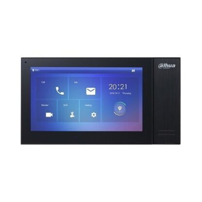 Monitor videointerfon Dahua VTH2421FB-P, IP touch screen 7 inch 1024x600, IPC surveillance, Audio bidirectional, Alarma 6/1, SD 8GB, PoE, negru [1]