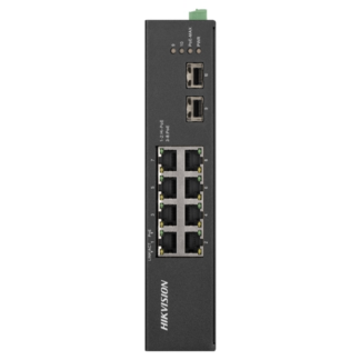 Switch 8 porturi Gigabit PoE'2 porturi uplink SFP - HIKVISION DS-3T0510HP-E-HS