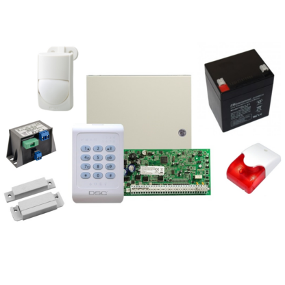 Kit alarma la efractie DSC cu sirena interioara KIT1404INT-OPT [1]