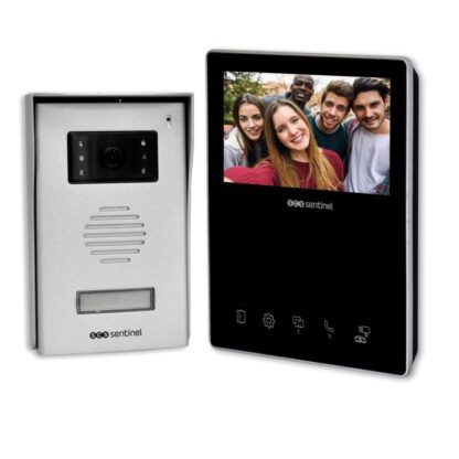 Interfon video cu fir SCS Sentinel VisioKit 4.3 Display tactil color 4.3 inch, Vedere nocturna, 10 Melodii [1]