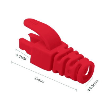 Manson mufa RJ45 rosu, 100 buc. RJ45-CAP-RD [1]