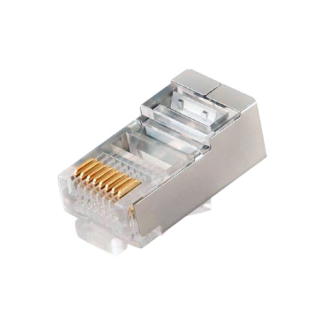 Mufa RJ-45 Cat.5e, ecranata, set 100 de bucati RJ45M-CAT5E