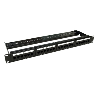 Patch Panel 1U'UTP cat6A'24 porturi RJ45 - ASYTECH Networking ASY-PP-UTP6A-24 [1]