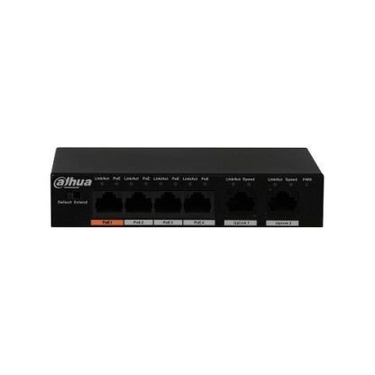 Switch Dahua PFS3006-4ET-60 PoE 4+2 porturi, 250m, 30W, Max. 60W [1]