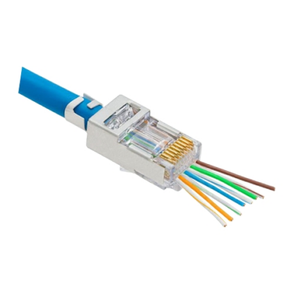 Mufa RJ-45 Cat.5e EZ Pass-Through, ecranata, 100 buc. RJ45M-CAT5-EZ [1]