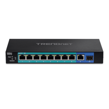 Switch 8 porturi Gigabit PoE+ 58W'1 port Gigabit'1 port SFP - TRENDnet TE-GP102 [1]