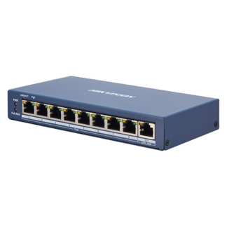 Switch 8 porturi PoE, 1 port uplink RJ45, SMART Management - HIKVISION DS-3E1309P-EI