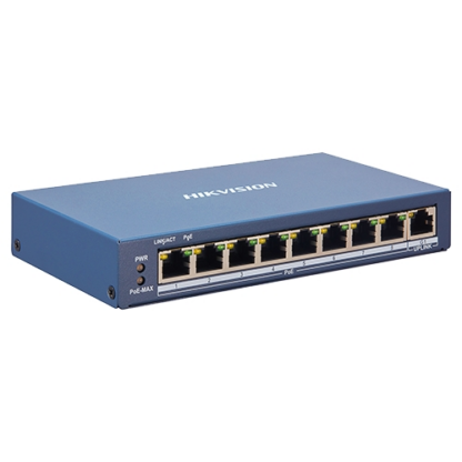 Switch 8 porturi PoE, 1 port uplink RJ45, SMART Management - HIKVISION DS-3E1309P-EI [1]