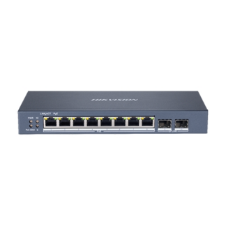 Switch 8 porturi Gigabit PoE, 2 port SFP uplink, SMART Management - HIKVISION DS-3E1510P-SI