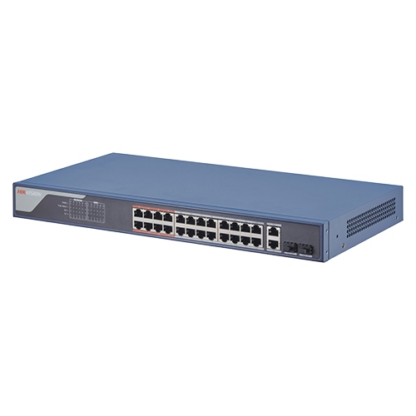 Switch 24 porturi PoE 100Mbps, 2 port uplink Gigabit, SMART Management - HIKVISION DS-3E1326P-EI [1]