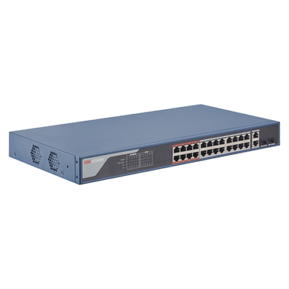 Switch 24 porturi PoE 100Mbps, 2 port uplink Gigabit, SMART Management - HIKVISION DS-3E1326P-EI [1]