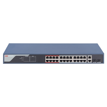 Switch 24 porturi PoE 100Mbps, 2 port uplink Gigabit, SMART Management - HIKVISION DS-3E1326P-EI [1]