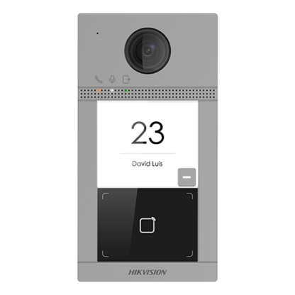 Panou exterior videointerfon TCP/IP pentru 1 familie'Wi-Fi 2.4GHz'control acces integrat - HIKVISION DS-KV8113-WME1 [1]