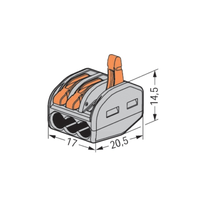 Conector derivatie 3 fire (10 buc.) [1]