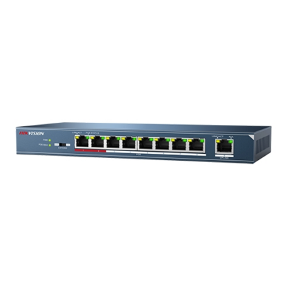 Switch 8 porturi PoE, 1 port uplink- HIKVISION [1]