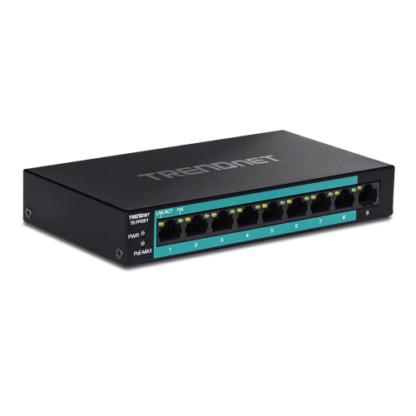 Switch 8 porturi Fast Ethernet Long Range 250m PoE+ 60W'1 port Fast Ethernet - TRENDnet TE-FP091 [1]