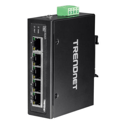 Switch industrial 5 porturi Gigabit DIN-Rail - TRENDnet TI-G50 [1]