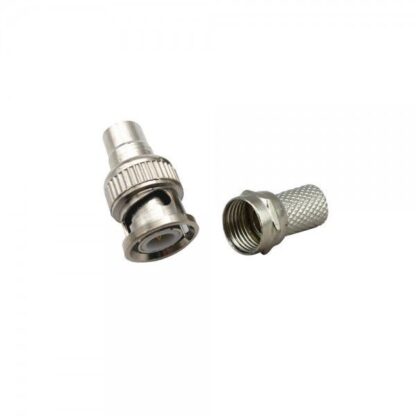 Mufa conector bnc camera supraveghere pentru cablu coaxial rg6   mufa F [1]