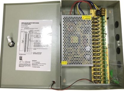 Sursa alimentare in cutie metalica 30A 12V cu 18 iesiri partajate [1]