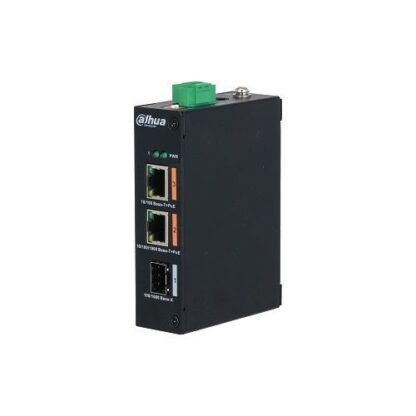 Switch Dahua PFS3103-1GT1ET-60, PoE Industrial 2 RJ45, 1x SFP, 60W [1]