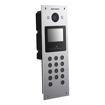 Panou exterior videointerfon TCP/IP pentru blocuri si spatii birouri, control acces card, afisaj LCD- HIKVISION DS-KD3003-E6 [1]