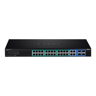 Switch 28 porturi Gigabit Web Smart, 24 x PoE+, 4 x Gigabit/SFP - TRENDnet TPE-2840WS