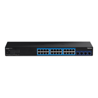 Switch Web Smart Managemet 24 porturi Gigabit, 4 porturi SFP+ 10G - TRENDnet TEG-30284