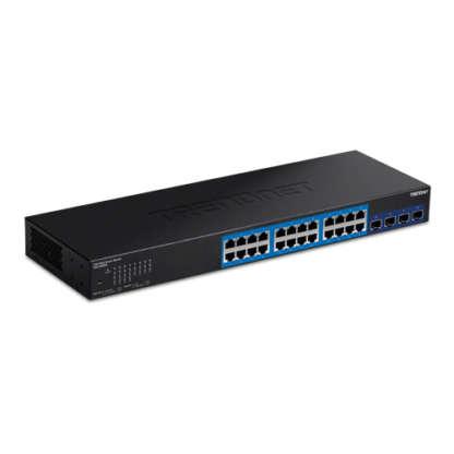 Switch Web Smart Managemet 24 porturi Gigabit, 4 porturi SFP+ 10G - TRENDnet TEG-30284 [1]