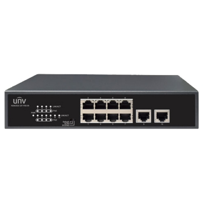 Switch 8 porturi PoE, 2 porturi uplink RJ45 - UNV NSW2010-10T-POE-IN [1]