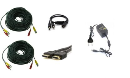 Kit accesorii sisteme de supraveghere pentru 2 camere, cabluri gata mufate, cablu HDMI, sursa alimentare, splitter [1]