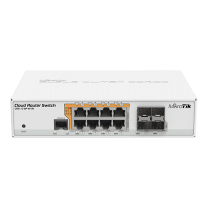 Cloud Router Switch, 8 x Gigabit cu PoE-out, 4 x SFP - Mikrotik CRS112-8P-4S-IN [1]