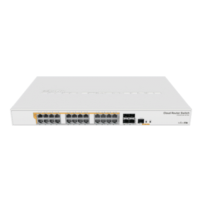 Cloud Router Switch 24 x Gigabit PoE+ Out 450W, 4 x SFP+ 10Gbps - Mikrotik CRS328-24P-4S+RM [1]